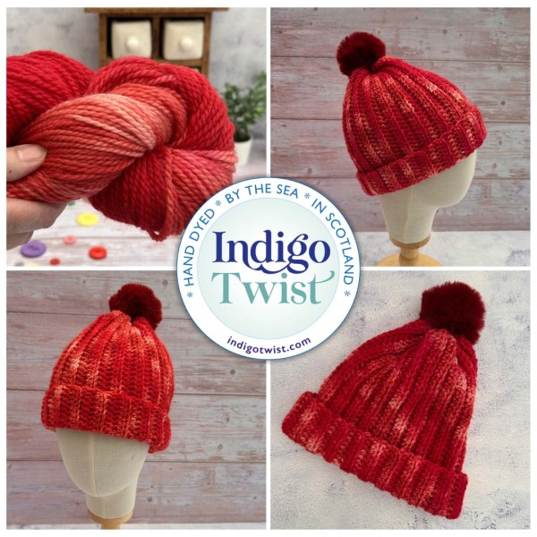 Red Ribbed Hat